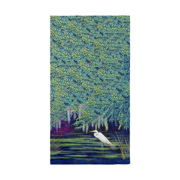 Betsy Drake Egret Lagoon Beach Towel
