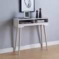 thumbnail image 2 of Furniture of America Keller 2-Shelf Console Table, White, 2 of 7