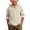 Beige, variant on Boys Shirt Summer Hooded Beach Top Long Sleeve Button Down Breathable Solid Color Casual Wear for Youth Children