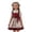 Red, variant on Girls Oktoberfest Dirndl Dress, Kids Traditional Bavarian Style with Floral Apron and Headscarf, Farm Maid Outfit for Party Wear(Pink,5-6 Years)