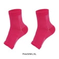thumbnail image 1 of Ruiboury 2a Ensemble de 2 Bas de Compression Antidérapants pour Chevilles Attelle Confortables à Porter Blanc P/M 1Ensemble, 1 of 6