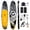 Black and white stripe, variant on 323×81×15cm Lightweight Inflatable SUP Board, Anti-Slip Deck Paddle Board, 150KG Max Load, Stable Durable Stand Up Paddleboard for Beginners, Yoga, Fishing and Surfing