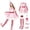 Pink, variant on Elf Dress For Women, Adult Women's Green Christmas Costume Dress for Role Play and Holiday Parties Cosplay Clothes Elf Costume Christmas Decoration Festive Outfit Seasonal Celebrations Dress Up