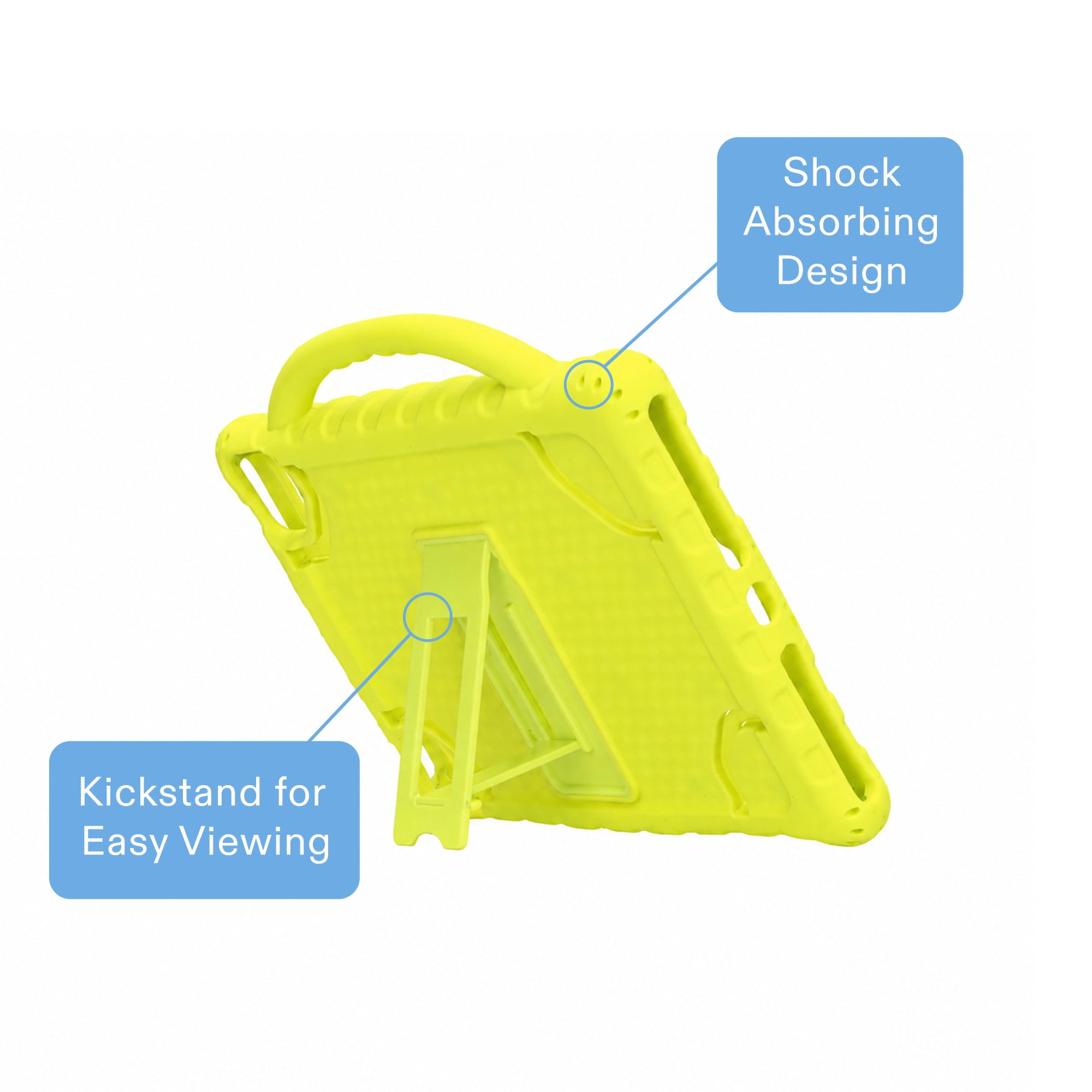 onn Universal Protective Silicone Tablet Case for 10 to 11 Inch Tablets, Chartreuse