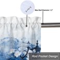 thumbnail image 5 of Vintage Eiffel Tower Window Curtain Valance Blue Floral Butterfly Romantic Rod Pocket Window Valance for Living Room Bathroom Bedroom Kitchen 54 by 18 in, 1 Panel, 5 of 6