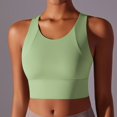 thumbnail image 4 of Mittory Womens U Back Sports Bra - Scoop Neck Padded Low Impact Yoga Clothes Workout Crop Top with Built in Pads, 4 of 8