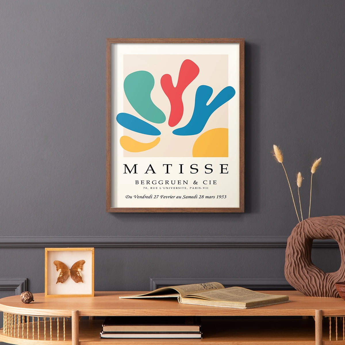 Matisse CCCXXXIII in Brown Solid Wood 16 x 20 Framed Print