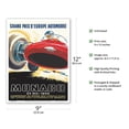 1955 Monaco Grand Prix - Vintage Car Racing Poster by Jacques Ramel ...