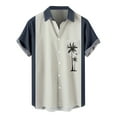 thumbnail image 1 of DPTALR Chemise à Manches Courtes à Motif Imprimé Décontracté pour Hommes, 1 of 5