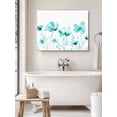 thumbnail image 6 of Blue Aqua Flower Wall Art for Living Room,Canvas Picture Wall Decor for Bathroom Bedroom,White Floral Plant Herb Botanical Painting Artwork for Office Kitchen Hallway Dining Room Home Decor 16"x20", 6 of 8