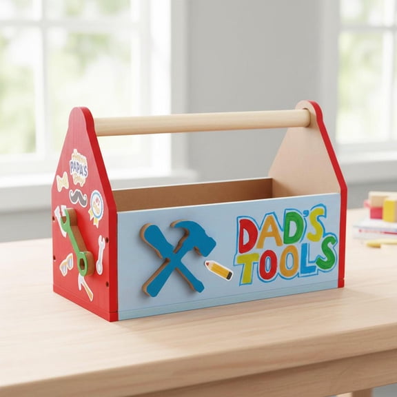Build and Paint Toolbox Arts and Crafts Kit, 32 Pieces, Father's Day by Way To Celebrate
