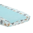 thumbnail image 2 of Bedtime Originals Jungle Fun Changing Pad Cover - Blue, Animals, Jungle, Safari, 2 of 4