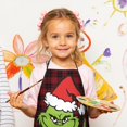 thumbnail image 3 of Boys Girls Kids Apron with Pocket,Grinchmas Christmas Adjustable Child Neck Strap and Bib Funny Aprons Kitchen Toddler Aprons for Cooking Baking, 3 of 5