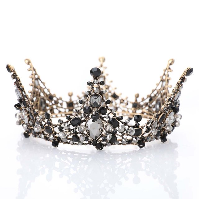 Tiara de corona vintage para boda, diadema de princesa, estilo barroco, para mujer, para baile de graduación