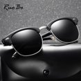 thumbnail image 2 of RUOBO-Gafas De Sol polarizadas clásicas para hombre y mujer, lentes De Sol con superficie De espejo De conducción, diseño De marca, UV400 Fivean unisex, 2 of 2