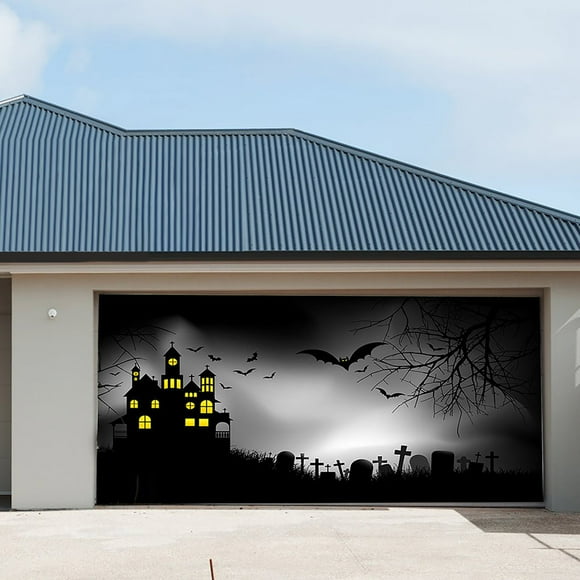 Boovnll Tapis pour Chambre à Coucher, Toile Suspendue Décorative de Fond de Garage d'Halloween pour Fête avec Tenture Décorative en Tissu pour Chambre de Bébé, Chambre à Coucher, Déco Maison, Tapis, Tapis de Chambre à Coucher, Tapis, Tapis