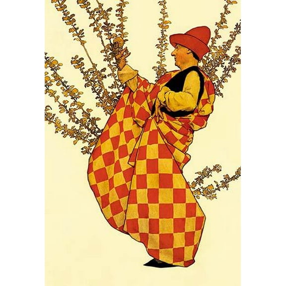 Man with Apple- Fine Art Canvas Print (20" x 30")