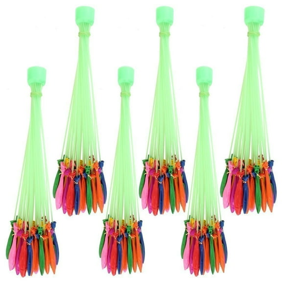 Holi Water Balloon | Automatic Fill And Tie Magic Water Balloons Set Of 6 Bunch 222 Balloons, Multicolour