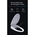 thumbnail image 3 of Gele WB002 Elongated Bidet Toilet Seat, Non-electric, Slow Close Seat & Lid, Dual Nozzle, Easy Installation & Clean, Adjustable Spray Pressure, fit most toilets, Kohler, Toto, American Standard, etc, 3 of 11
