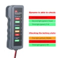 thumbnail image 3 of Probador de voltaje Irfora Probador del alternador de la batería del coche de 12 V LED Condición de la batería digital Analizador de carga del alternador con clip de cobre LED para la motocicleta del Irfora Probador de voltaje, 3 of 7