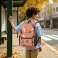 thumbnail image 6 of Cat and Potted Plant Coral Pattern 17" School Backpacks for Teens,Waterproof Oxford Fabric,S-Shape Padded Straps for School,Travel,Hiking,Camping, 6 of 6