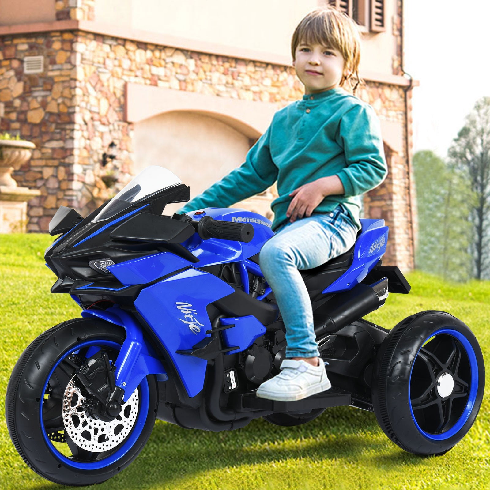 Details about   Kids Electric Motorcycle With Flashing Wheels 12V Electric Children Riding Toys 