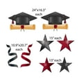 thumbnail image 4 of VictoryStore Congrats Grad Scarlet Red Graduation Yard Decoration Display, Outdoor Red Graduation Decoration Display 11 Piece Set 20025I, 4 of 9