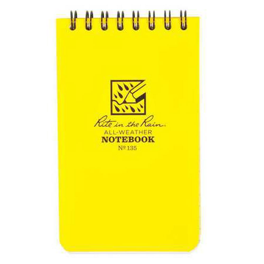 Top Spiral Yellow Notebook 3x5