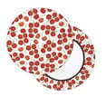 thumbnail image 7 of Uemuo Tomato Pattern Round Bar Stool Seat Covers Washable Stool Cushion Slipcover Elastic Bar Chair Covers-14 inch, 7 of 7