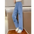 thumbnail image 3 of YunPes Star Baggy Jeans for Girls High Waisted Wide Leg Patchwork Jeans Trendy Y2K Streetwear Skater Denim Pants Aesthetic Trousers, 3 of 9
