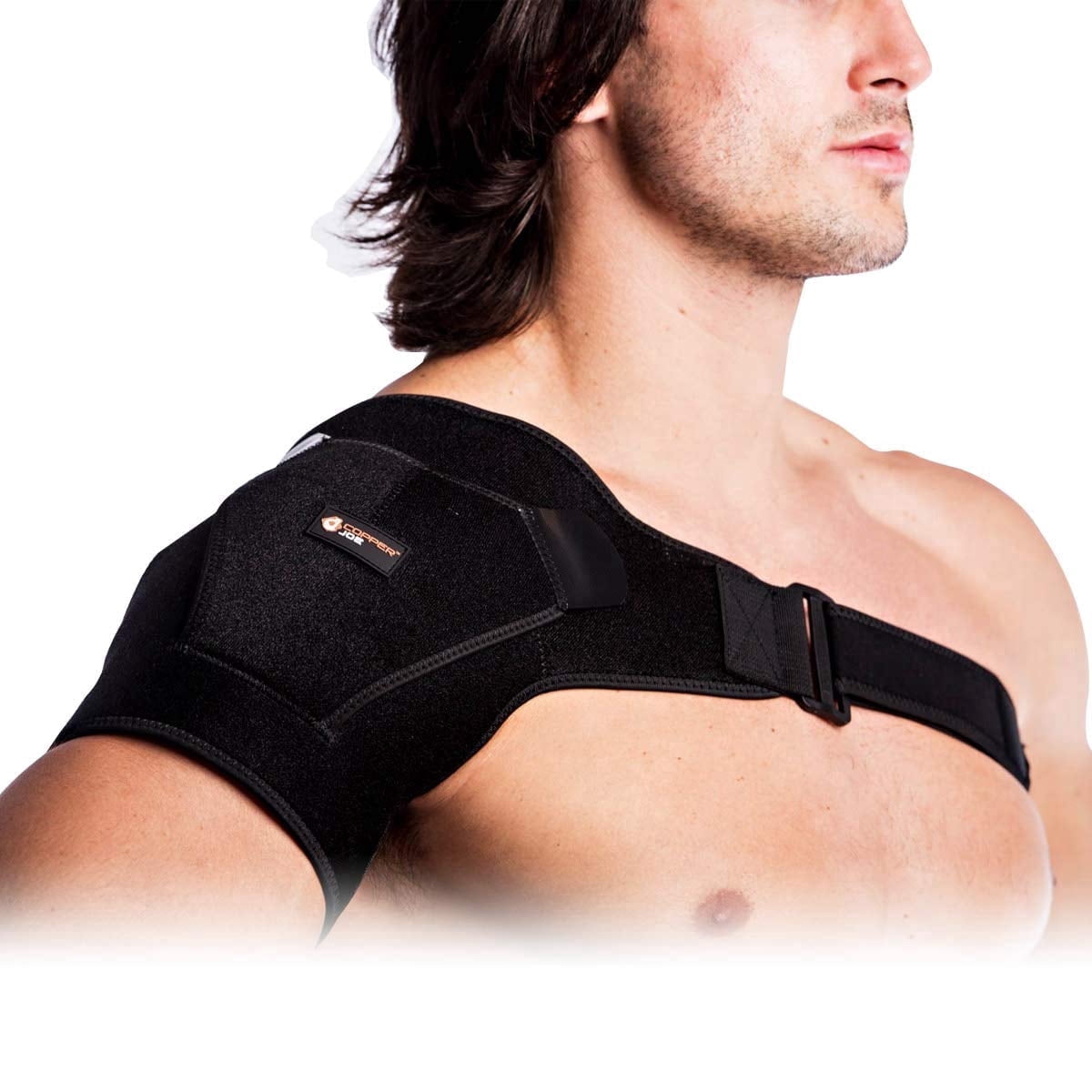 Copper Joe Shoulder Brace — Copper Infused Rotator Cuff Shoulder Brace & Shoulder Compression Sleeve for Men and Women, Torn Rotator Cuff, AC Joint, Shoulder Pain
