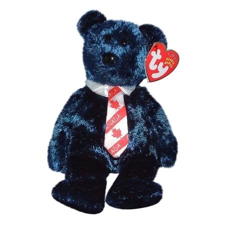 Ty Beanie Baby: Pops the Bear - Canada Necktie | Stuffed Animal | MWMT price history on PriceWatchPro
