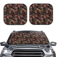 thumbnail image 2 of Haiem Hearts and French Bulldog Car Windshield Sun Shade (2 Pieces) Foldable Windshield Sun Shade Car Accessories for Truck SUV Pickup-Small, 2 of 7