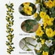 thumbnail image 4 of Enredadera de flores artificiales moradas con 33 rosas | Decoración de pared de 180 cm | Vegetación artificial impermeable y resistente al sol para decoración del hogar, 4 of 6