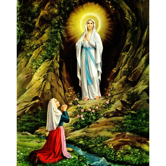 Religious Wall Art, Laminated Print, Unframed, Art Decorative Paper 8" x 10"