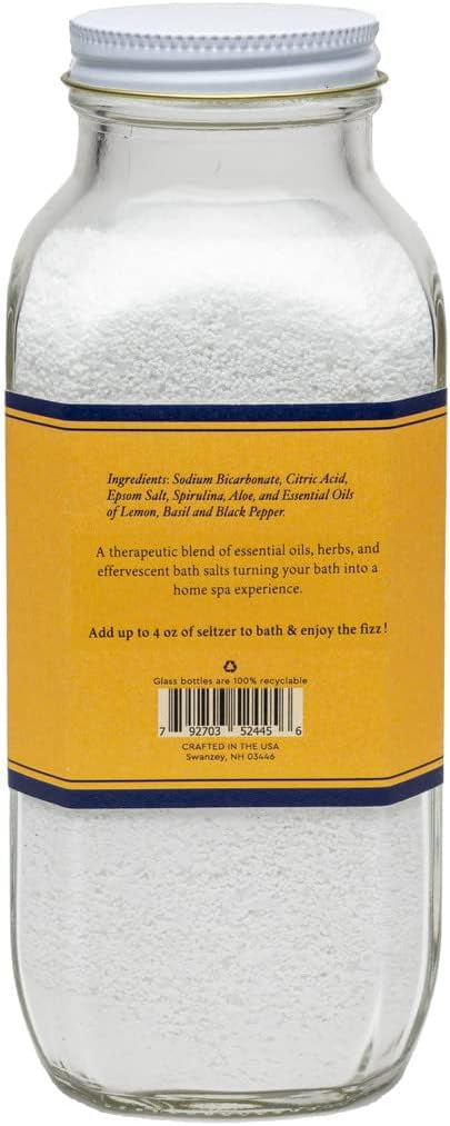Baudelaire Detox Bath Seltzer 18 oz Effervescent Bath Soak Relaxation Formula