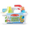thumbnail image 4 of Melissa & Doug Laundry Basket Play Set With Wooden Iron, Ironing Board, and Accessories (14 Pcs), 4 of 10