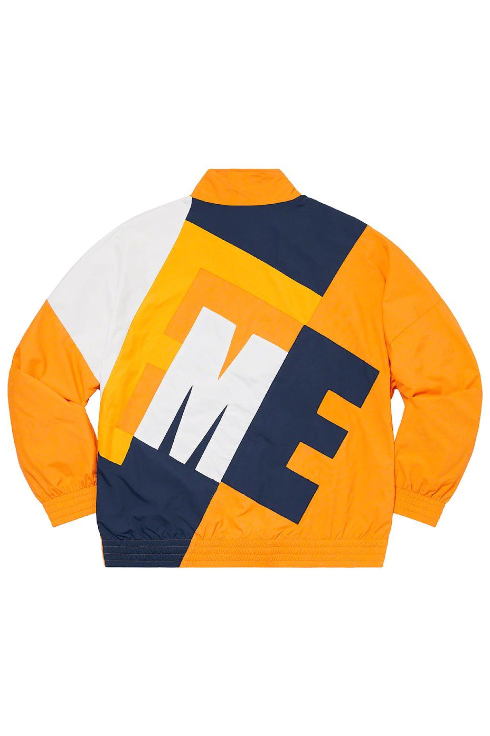 supreme big letter track jacket black