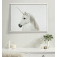 thumbnail image 6 of Kate and Laurel Sylvie Unicorn Color Framed Canvas Wall Art by Simon Te of Tai Prints, 18x24 White, Magical Animal Art for Wall, 6 of 6