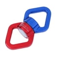 thumbnail image 3 of Greeniant Conector de cuerda giratoria de 360 ​​grados, equipo de montañismo, mosquetón giratorio, accesorio de aro de conexión, Hardware de rescate carpas Azul rojo Greeniant OD002828-01, 3 of 6