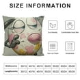 thumbnail image 5 of YINGXI  Happy Easter Decorative Throw Pillow Covers, Hunny Bunny Cartoon Mouse Rabbit Eggs Porch Patio Outdoor Pillowcase, Colorful Stripes Flower Basket Cushion Case Home Decor 22x22in, 5 of 5