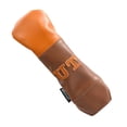 thumbnail image 3 of PU Wood Headcover Long Neck Head Wrap Protector Guard Waterproof Protective Sleeve Golfer Gift Golf Club Head Covers for Training,Outdoor UT 26X9CM, 3 of 8