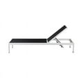 thumbnail image 3 of Pangea Home Chaise Longue Réglable en Hauteur en Aluminium en Blanc/noir, 3 of 10