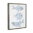 thumbnail image 3 of Stupell Industries Various Patterned Aquatic Fish Design Graphic Art Luster Gray Floating Framed Canvas Print Wall Art, Design by Kim Allen, 3 of 6