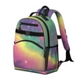 thumbnail image 2 of Colorful Tie Dye Nebula Pattern Backpack for School,Cute School Bag,Schoolbag with Adjustable Shoulder Straps & Padded Back,15.25"x11.5"x5.25", 2 of 5