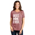 thumbnail image 2 of Best Mimi Ever Women's Fashion Relaxed T-Shirt Tee Heather Rouge 2X-Large, 2 of 3