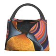 thumbnail image 1 of Fotbe Abstract Pattern Penguin Bolsa Térmica Portátil con Estampado, Bolsa de Entrega de Alimentos Aislada, Bolsa Reutilizable de Gran Capacidad para Comidas y Supermercado, 1 of 6