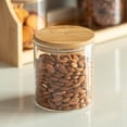 thumbnail image 5 of Basicwise Versatile 3-Tier Bamboo Spice Rack and Pantry Organizer with 13 Glass Jars – Perfect for Countertop Storage in Kitchens to Keep  Seasoning Containers Neatly Displayed and Easily Accessible, 5 of 10