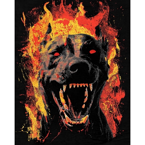 Paint by Numbers for Adults Kids Beginner Flaming Dog Howl DIY Acrylic Painting by Numbers Kits with Brushes Acrylic Pigment Home Decoration Gifts 16 x 20 inch