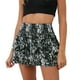 thumbnail image 1 of Gibobby faldas largas de mujer elegantes Falda estampada con volantes Falda de encaje plisada estampada a la moda(Blanco, L), 1 of 4